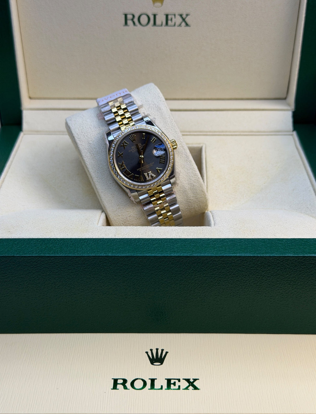 Rolex Watch - Silver & Gold & Black