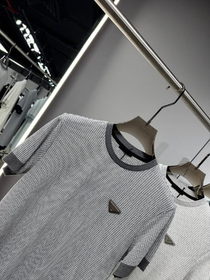 Prada Knitted T-Shirt - Grey