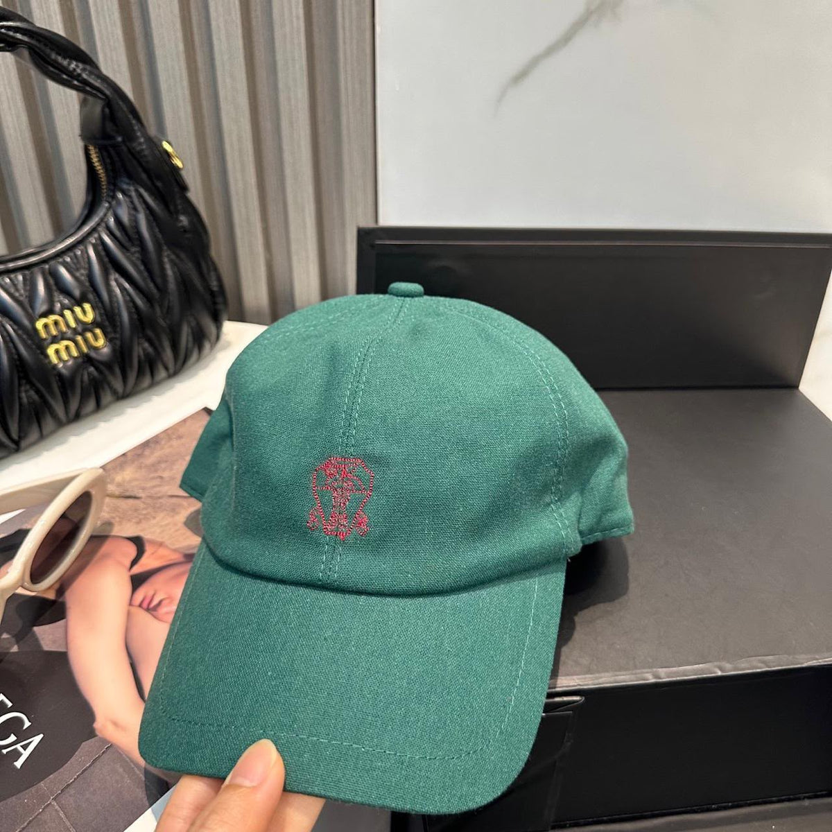 Brunello Cucinelli Cap - Green