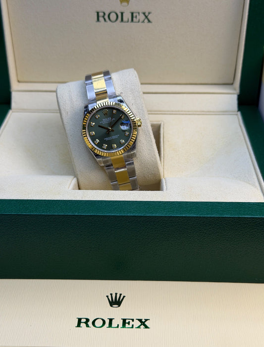 Rolex Watch - Silver & Gold & Grey
