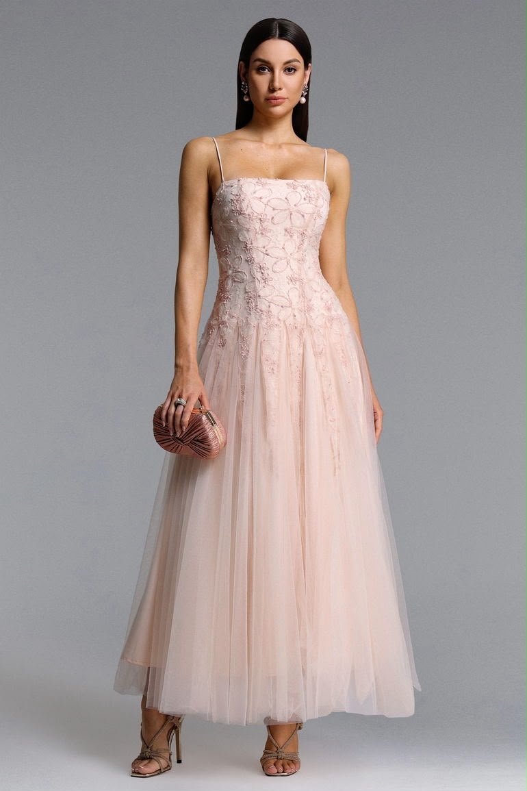 Zimmermann Tulle Strap Dress - Pink