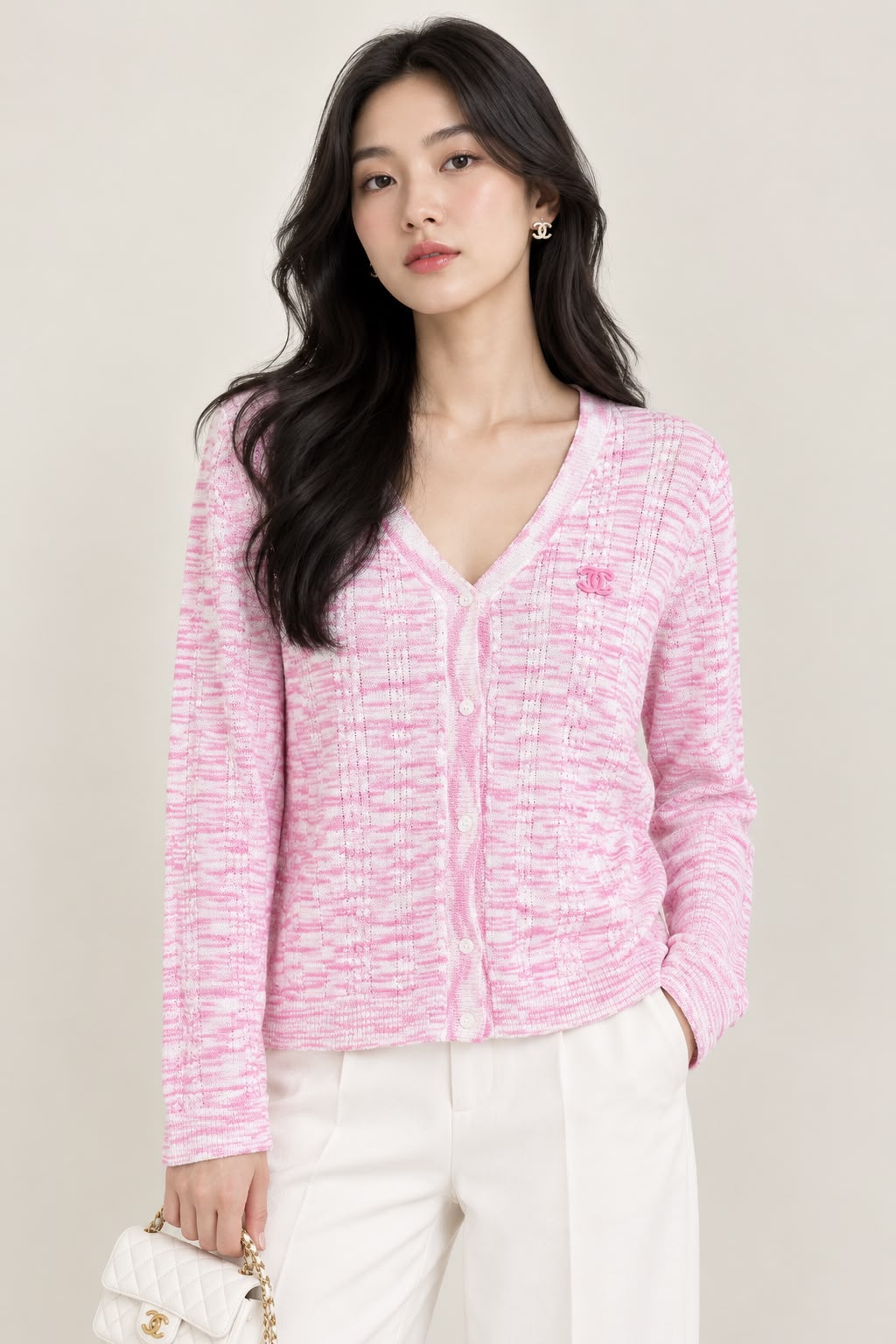 Chanel Cardigan - Pink