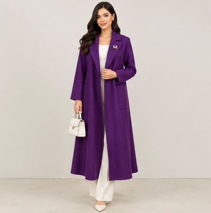 Max Mara A-Line Coat - Purple