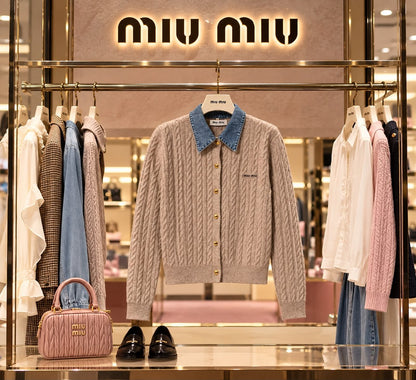 Miu Miu Cardigan - Beige