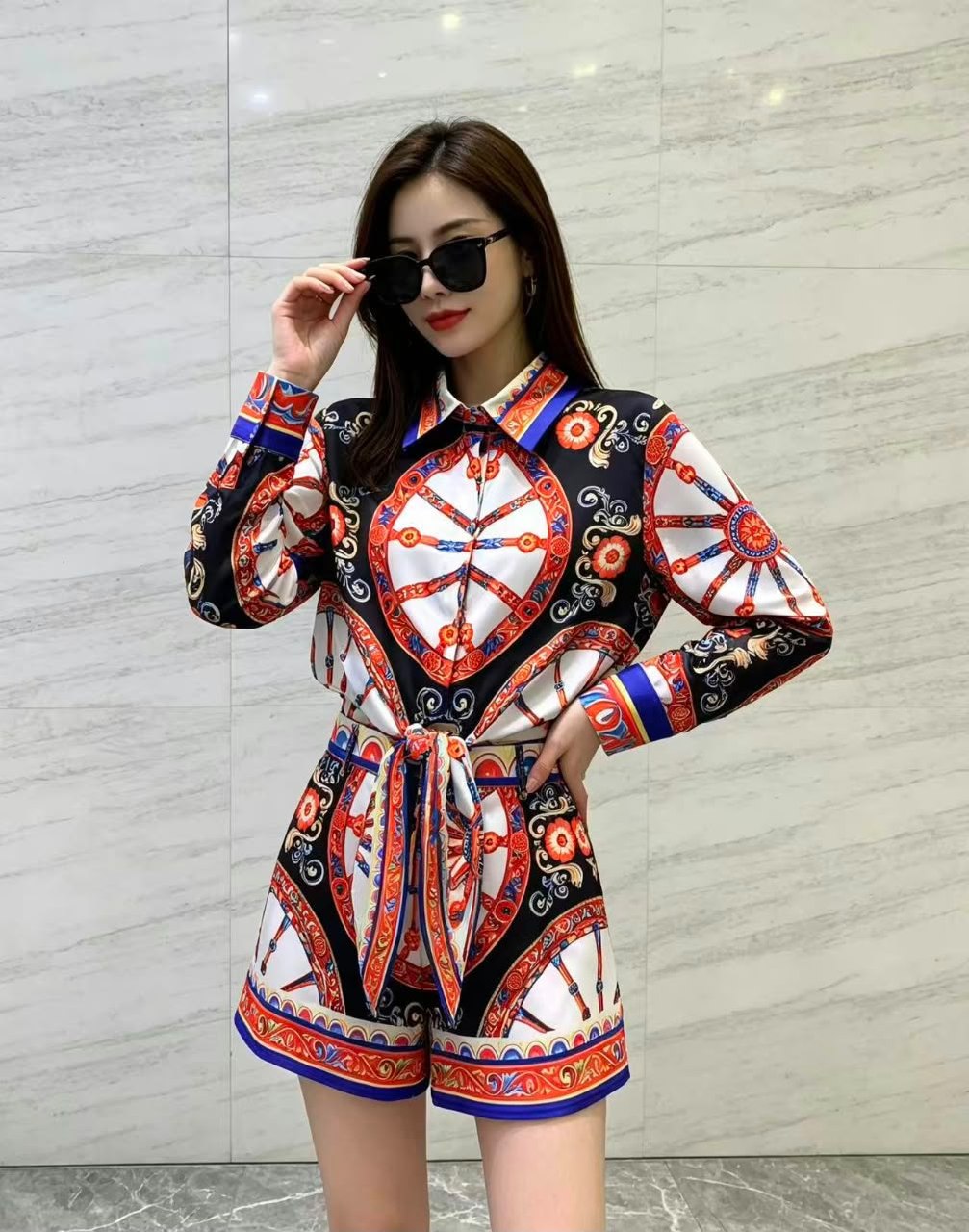 Dolce & Gabbana Set Baroque Print - Multi