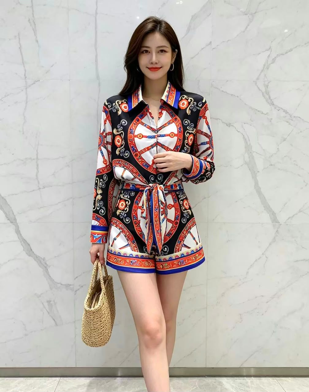 Dolce & Gabbana Set Baroque Print - Multi