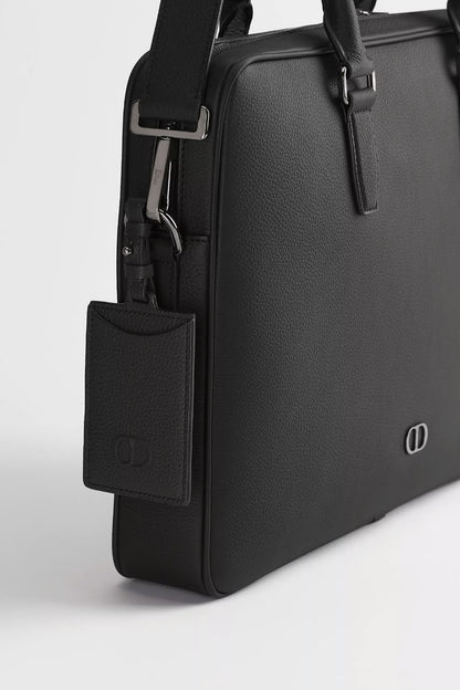 Dior Zipped Laptop Bag - Black