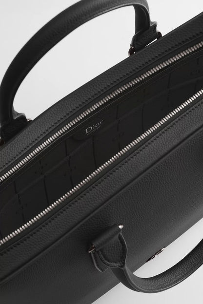 Dior Zipped Laptop Bag - Black