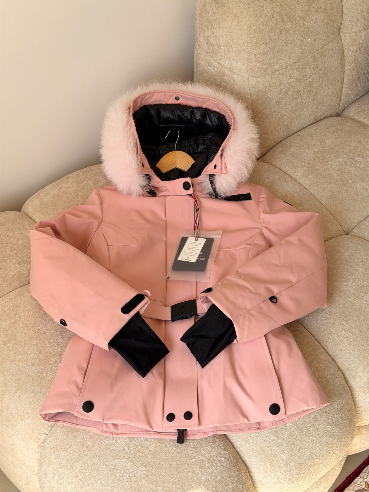 Moncler Longline Hooded Jacket - Black, Brown, Pink, Light Blue, White