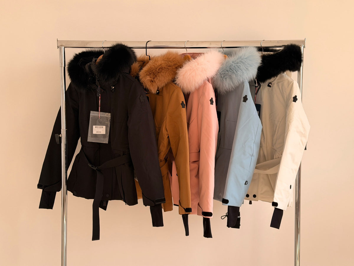 Moncler Longline Hooded Jacket - Black, Brown, Pink, Light Blue, White