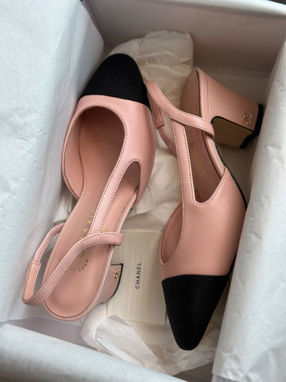 Chanel Mule - Pink & Black