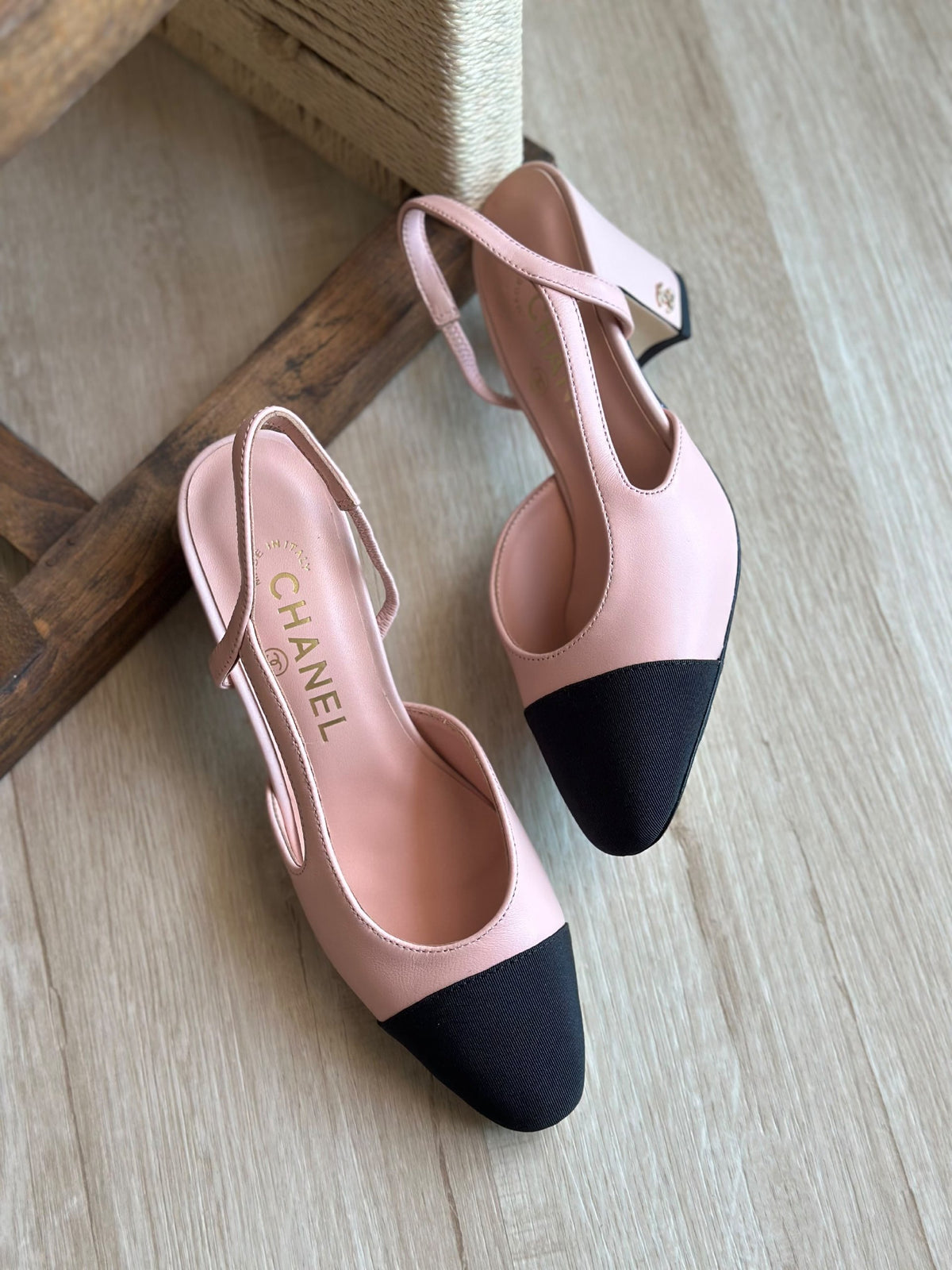 Chanel Mule - Pink & Black
