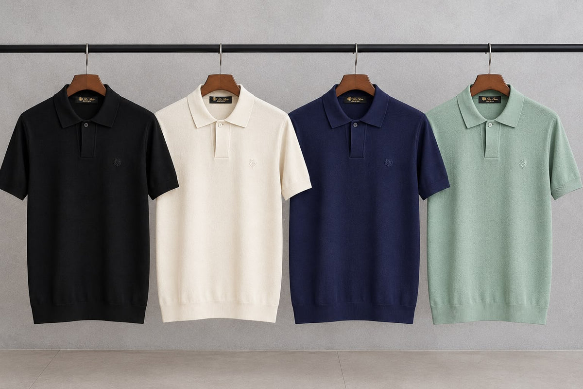 Loro Piana Polo Shirt - Black, White, Navy, Green