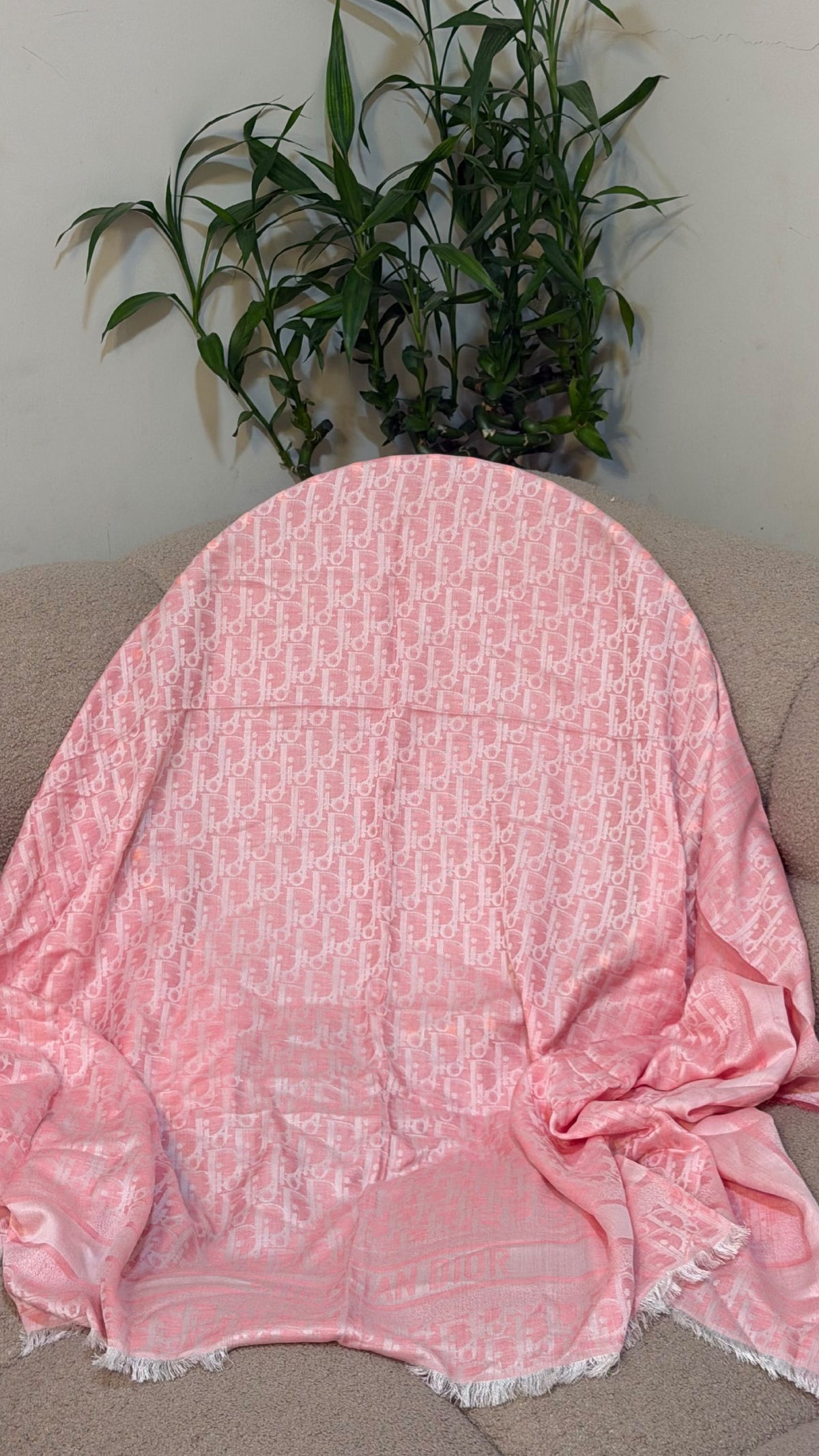 Dior Oblique Scarf - Pink Monogram