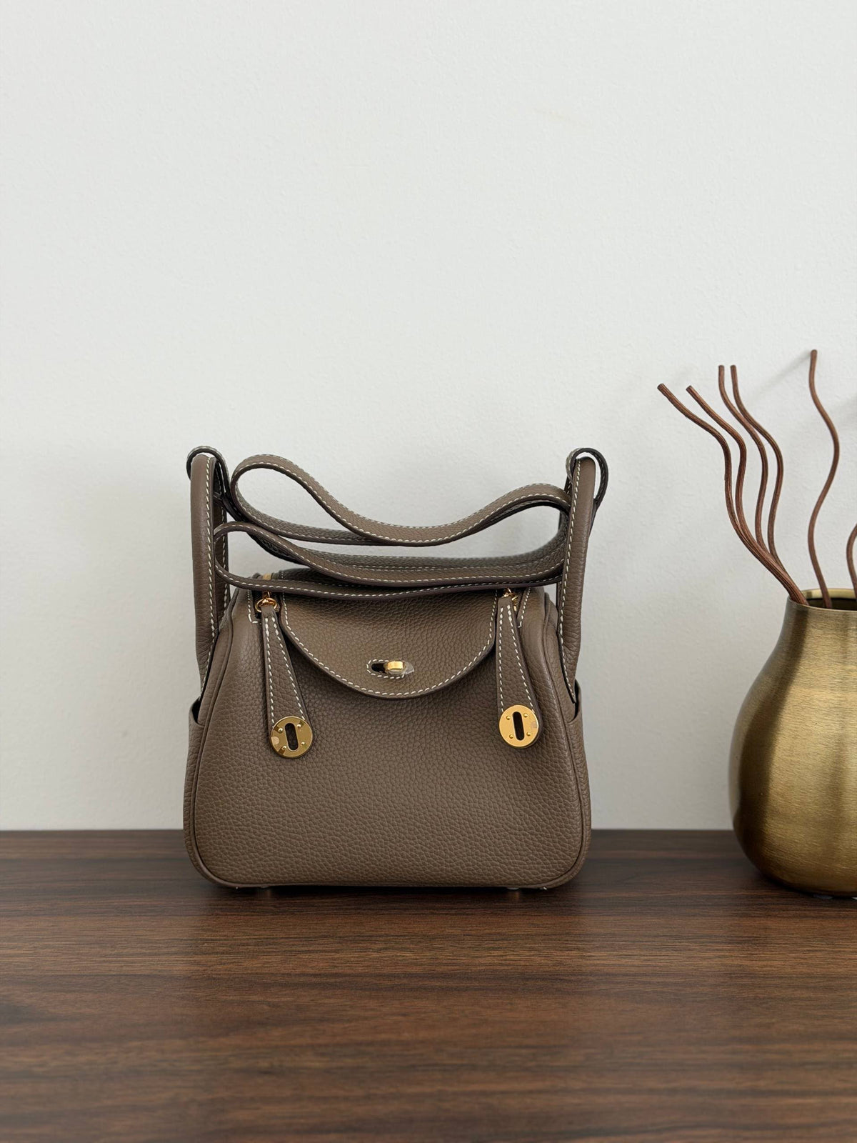 Hermès Lindy Shoulder Bag - Grey