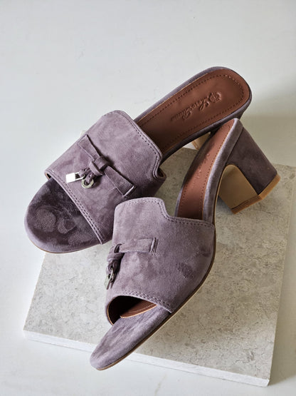 Loro Piana Heels - Purple Suede