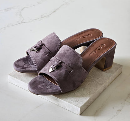 Loro Piana Heels - Purple Suede