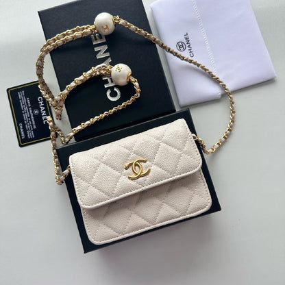 Chanel Quilted Crossbody Bag - White