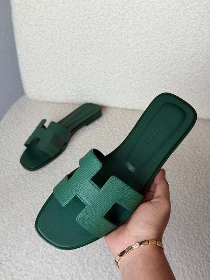 Hermès Slippers - Green
