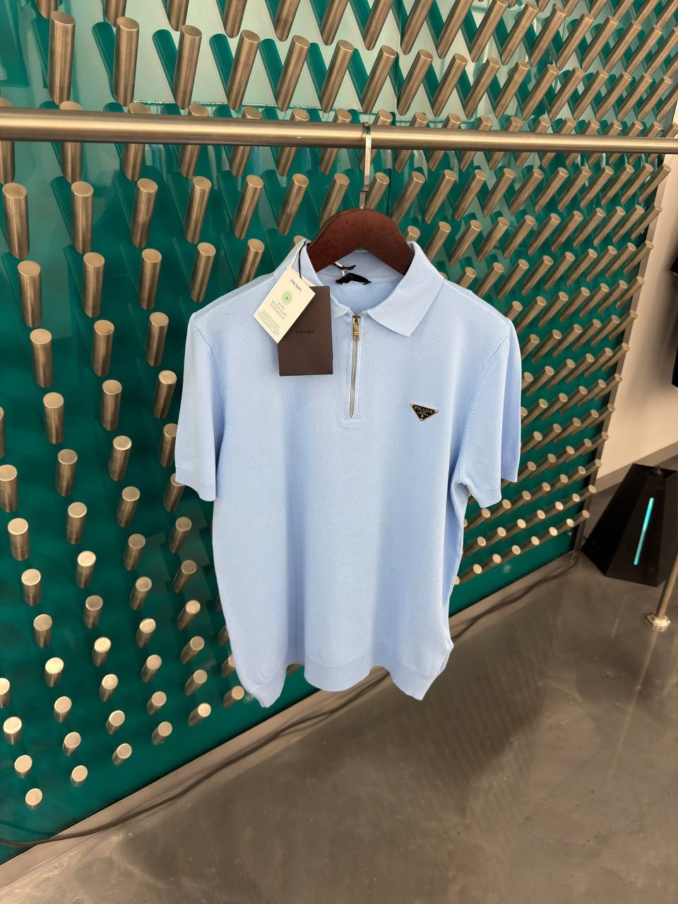 Prada Polo Shirt - Light Blue