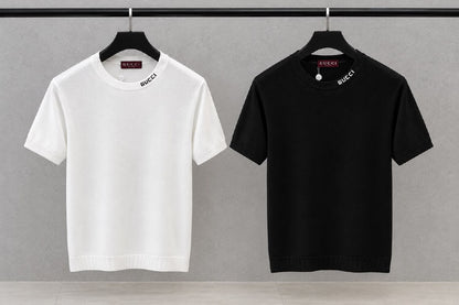 Gucci Knitted T-Shirt - Black, White