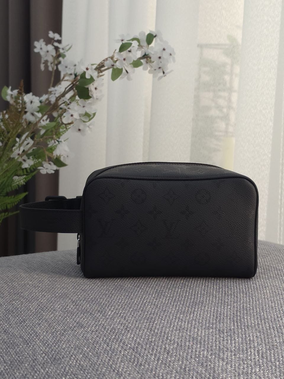 Louis Vuitton Rectangular Crossbody Bag - Black Embossed