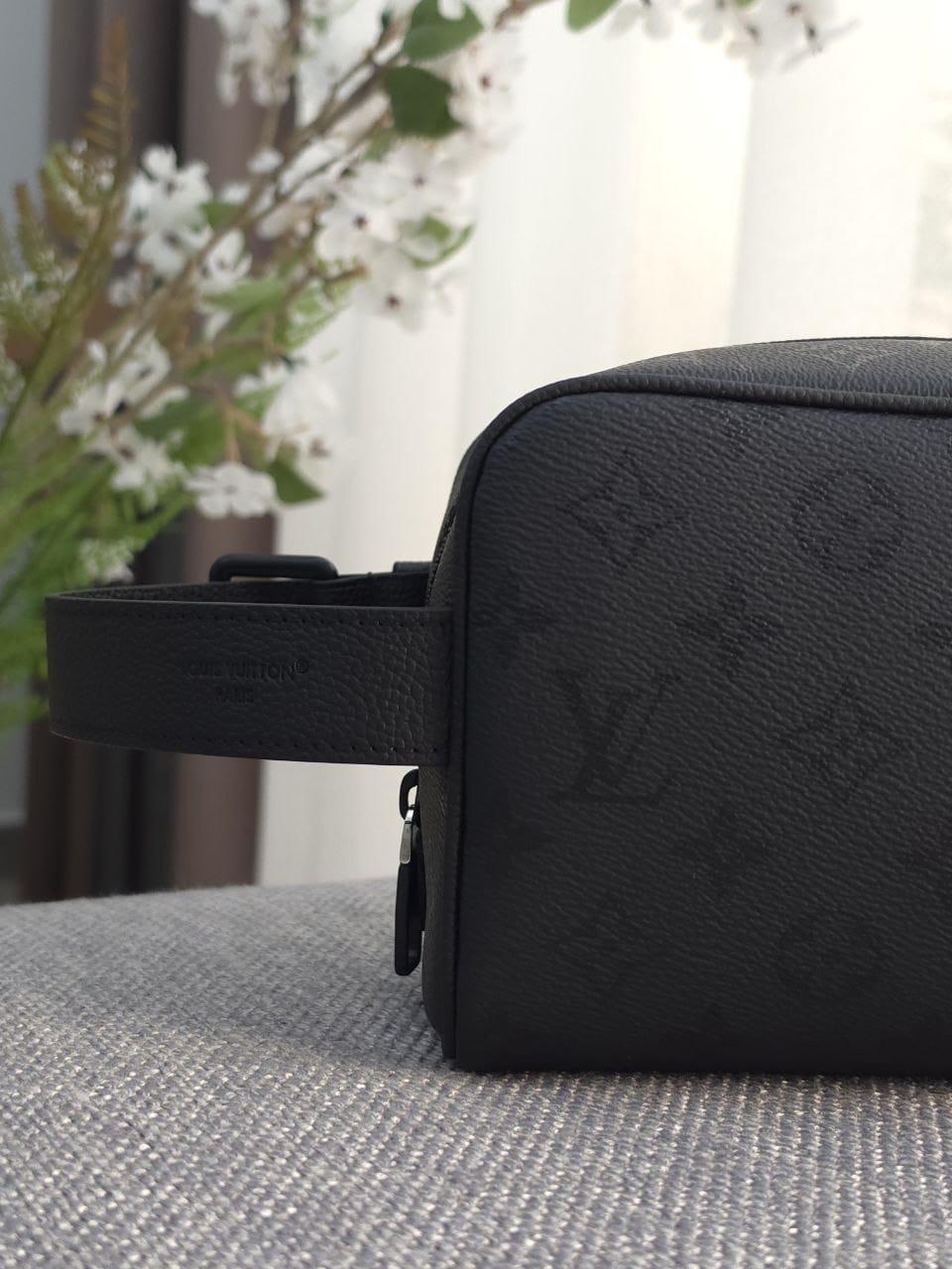 Louis Vuitton Rectangular Crossbody Bag - Black Embossed