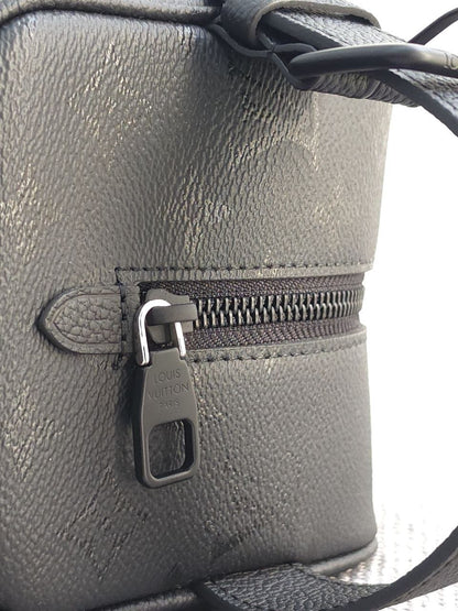 Louis Vuitton Rectangular Crossbody Bag - Black Embossed