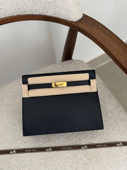 Hermès Kelly Dance Shoulder Bag - Black