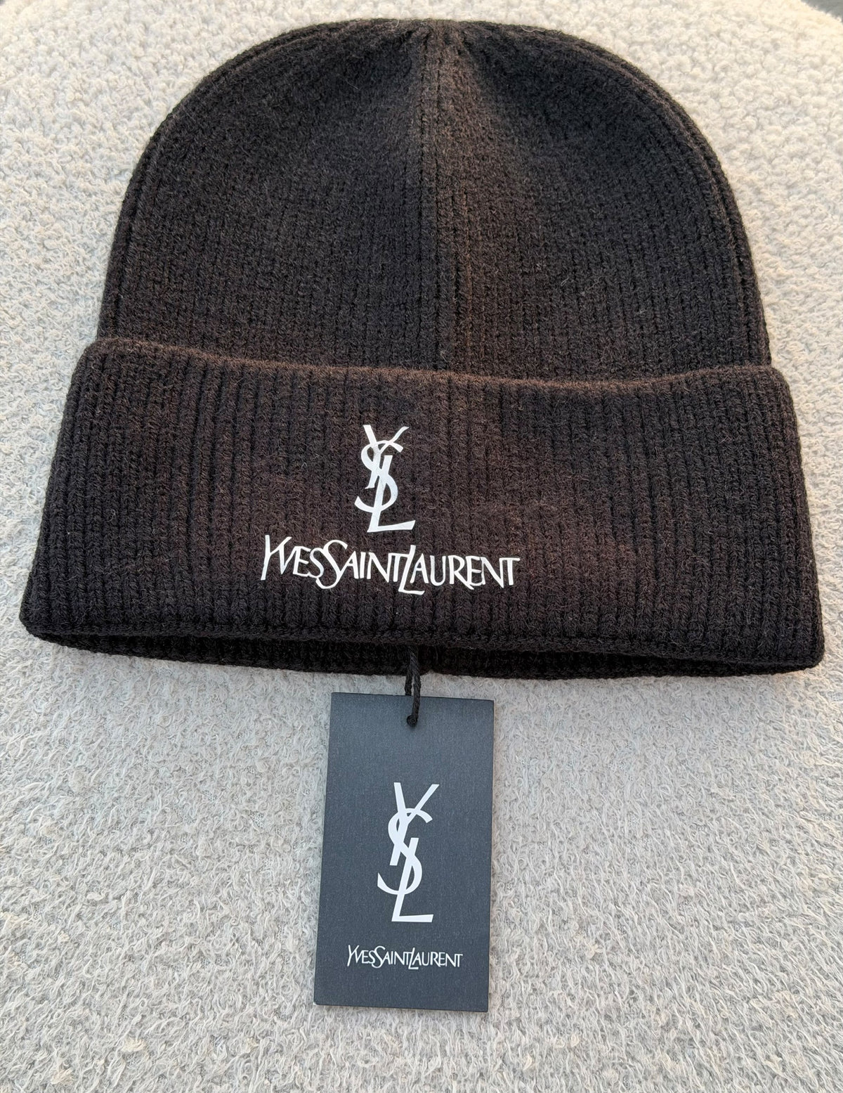 Saint Laurent Beanie - Black, Pink, White, Beige