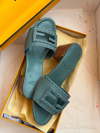 Fendi Heels - Green