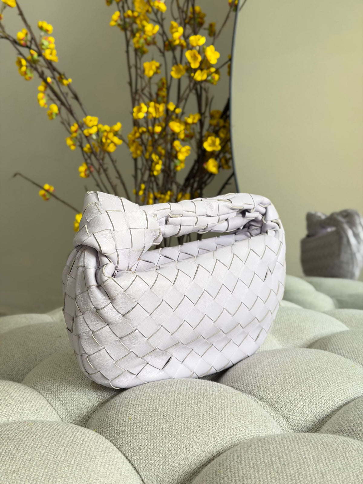 Bottega Veneta Shoulder Bag - Light Grey
