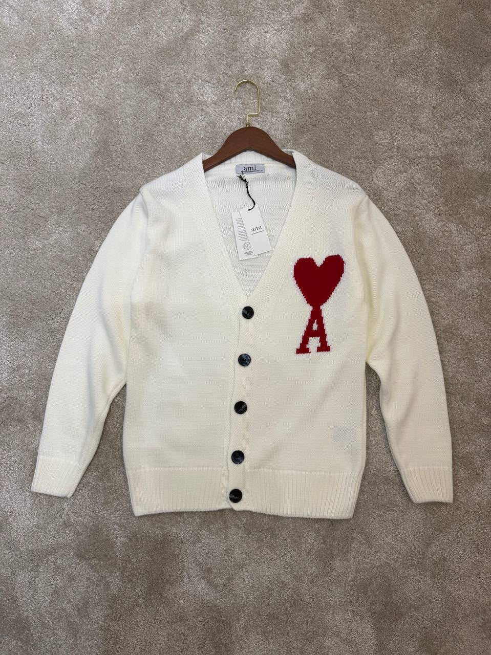 Ami Paris Cardigan - White
