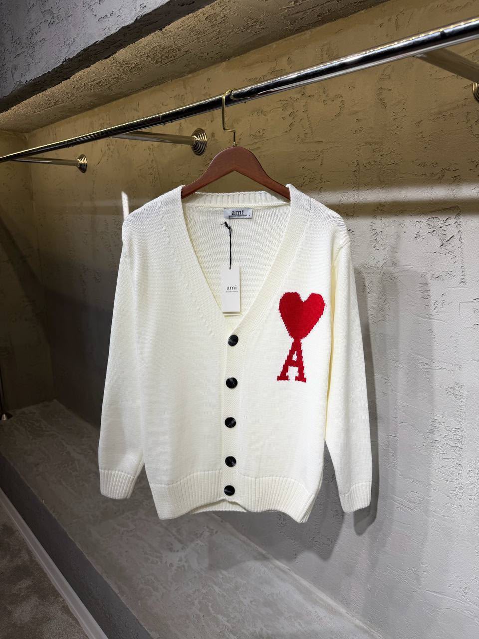 Ami Paris Cardigan - White
