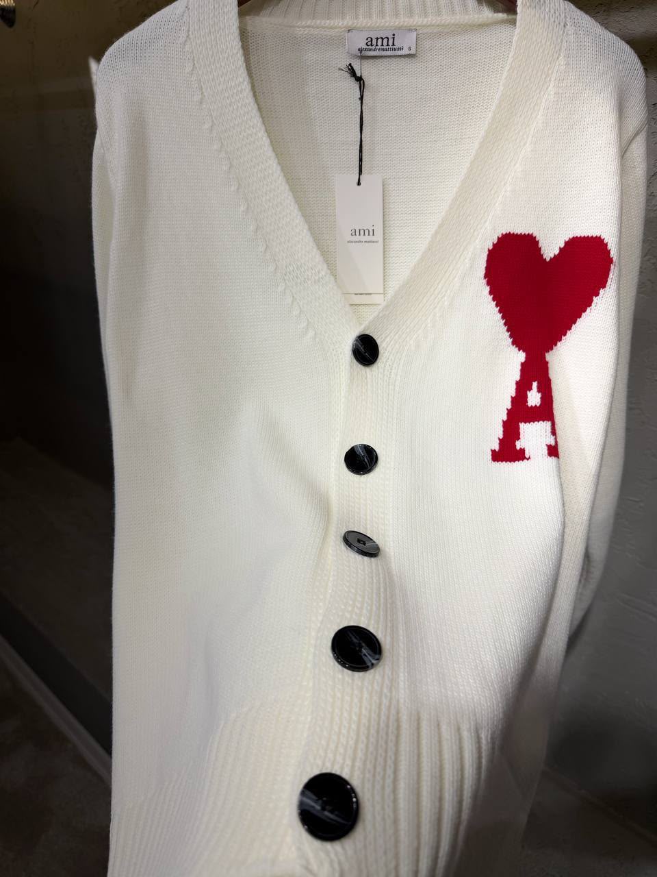 Ami Paris Cardigan - White