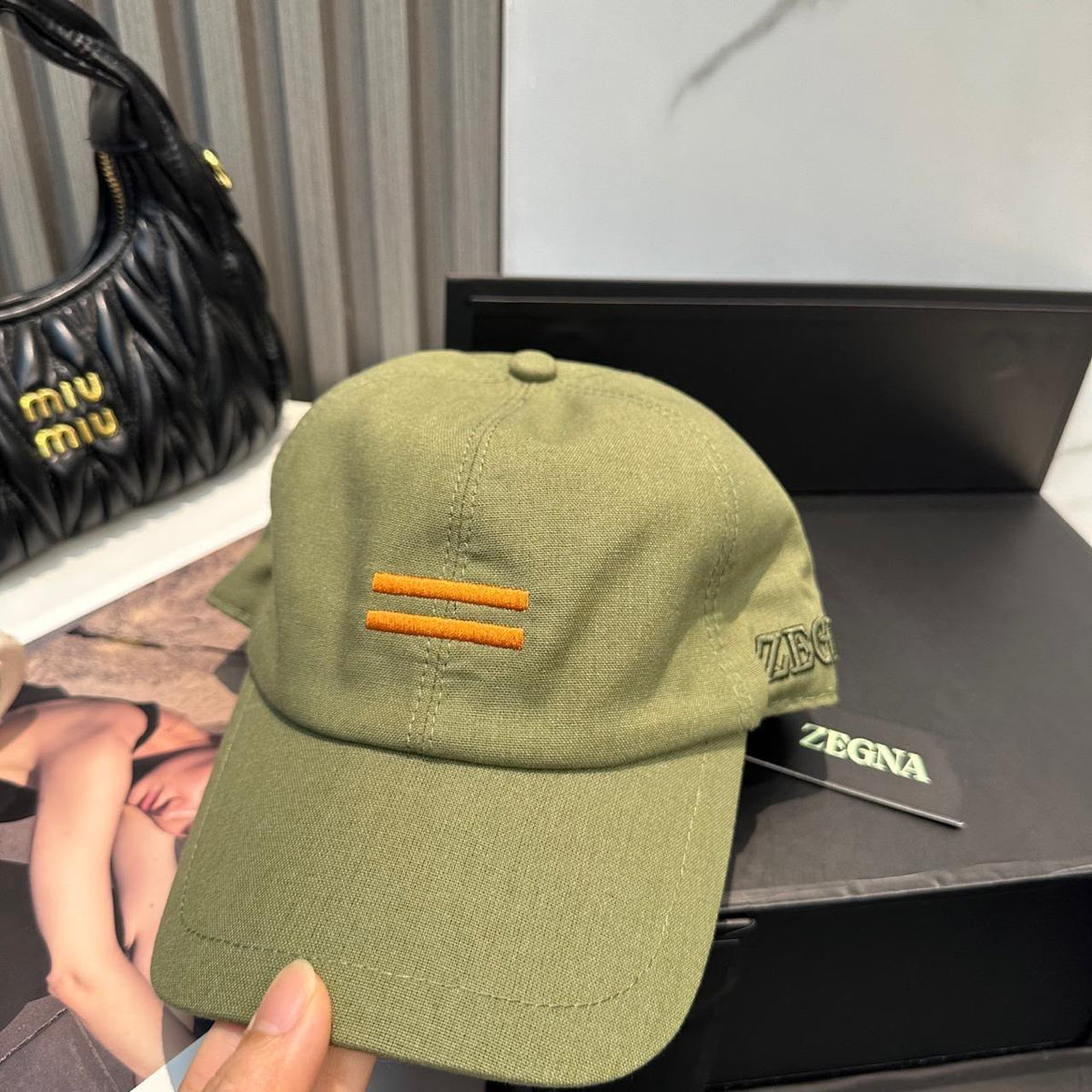 Zegna Cap - Green