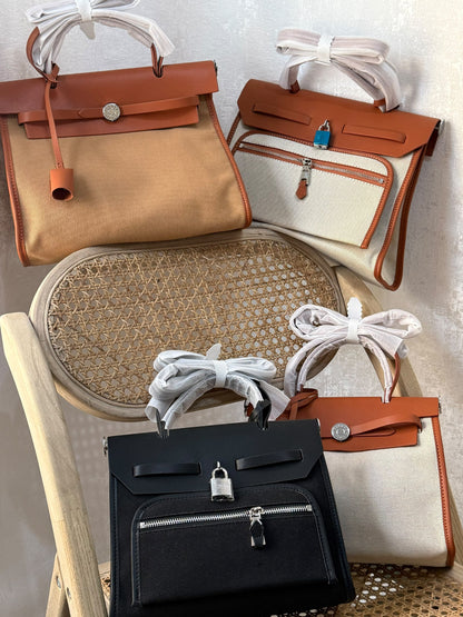Hermès Handbag - White, Beige
