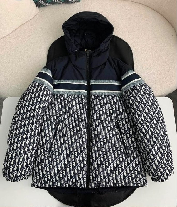 Dior Hooded Jacket - Navy Monogram