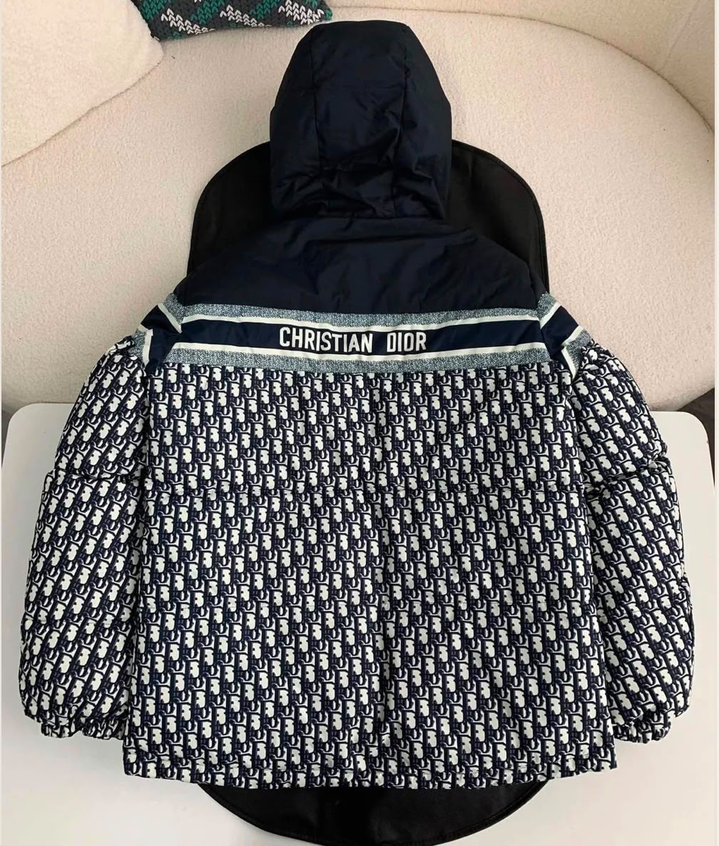 Dior Hooded Jacket - Navy Monogram