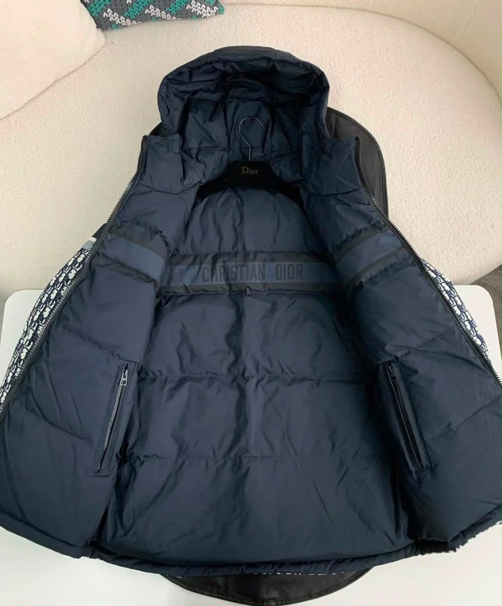 Dior Hooded Jacket - Navy Monogram