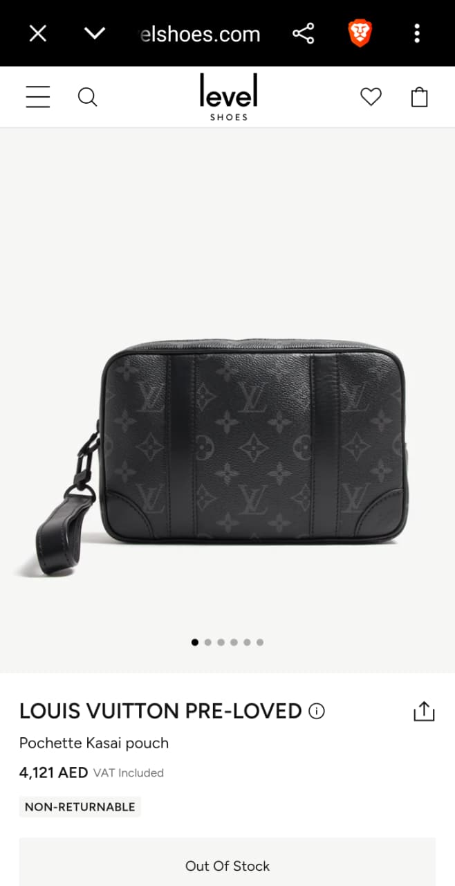Louis Vuitton Panel Clutch - Black Monogram