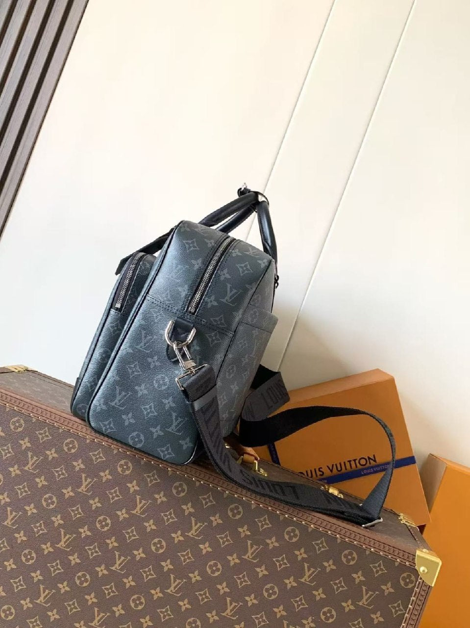 Louis Vuitton Structured Laptop Bag - Dark Grey Monogram