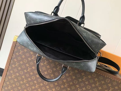 Louis Vuitton Structured Laptop Bag - Dark Grey Monogram