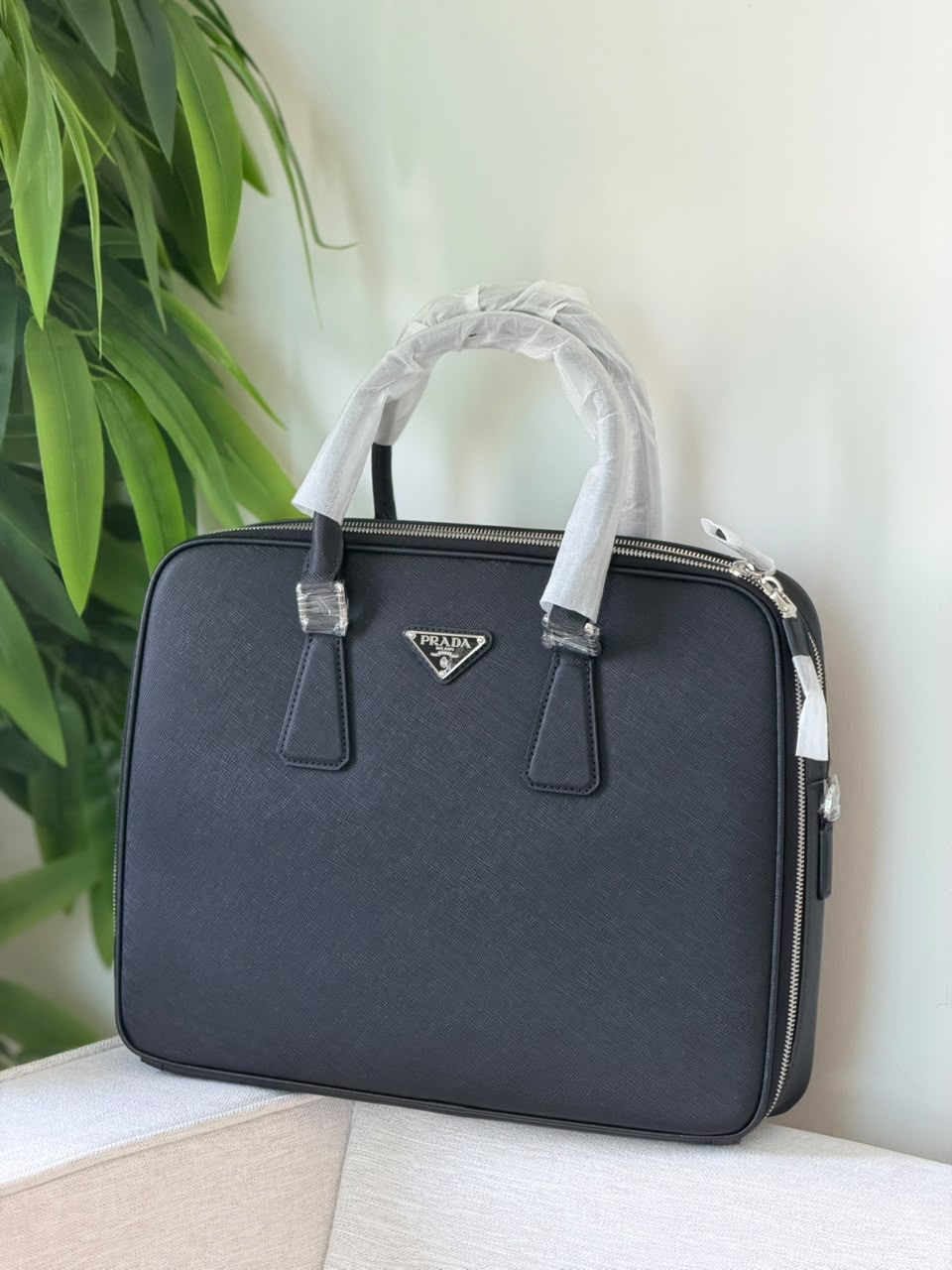 Prada Laptop Bag - Navy
