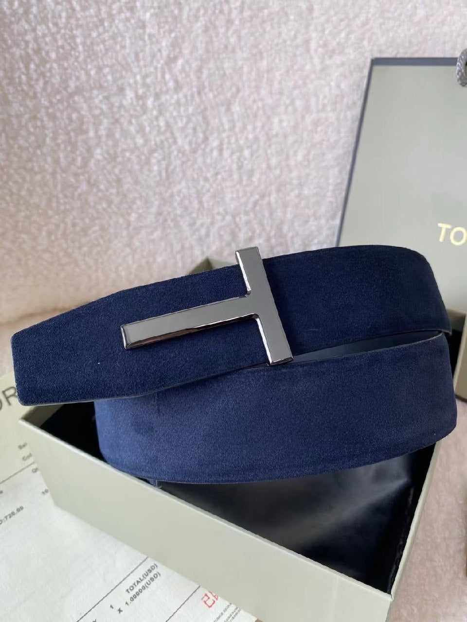 Tom Ford Belt - Navy, Black, Burgundy