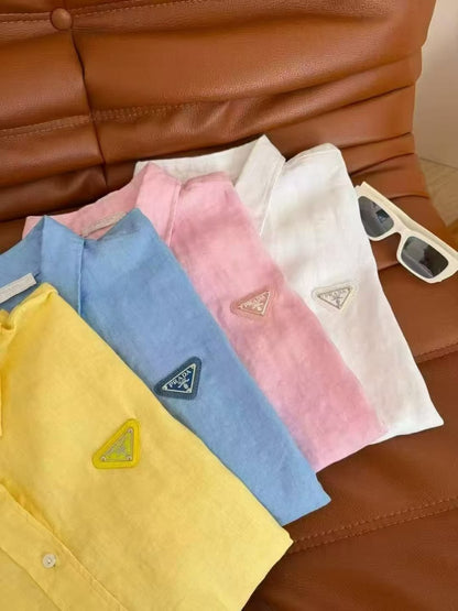 Prada Shirt - Pink, Yellow, Blue, White