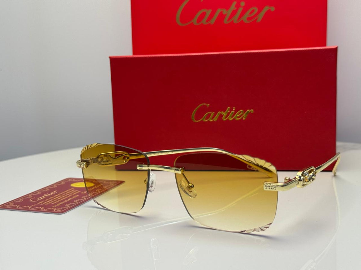 Cartier Rimless Rectangular Sunglasses - 