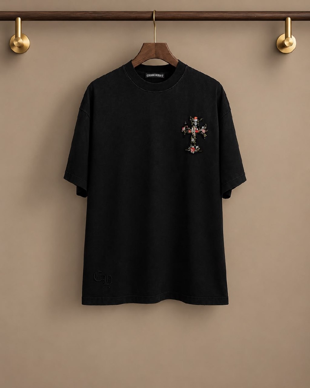 Chrome Hearts T-Shirt - Black Monogram