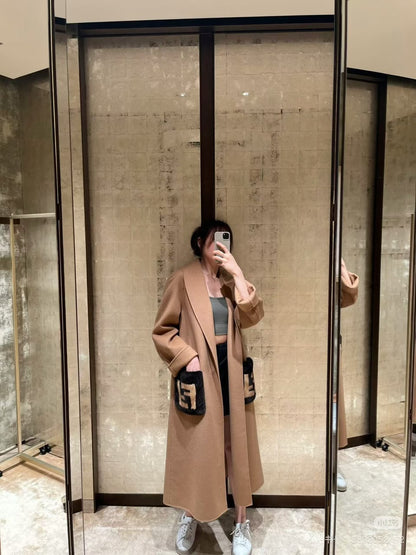 Fendi Coat - Black, Beige