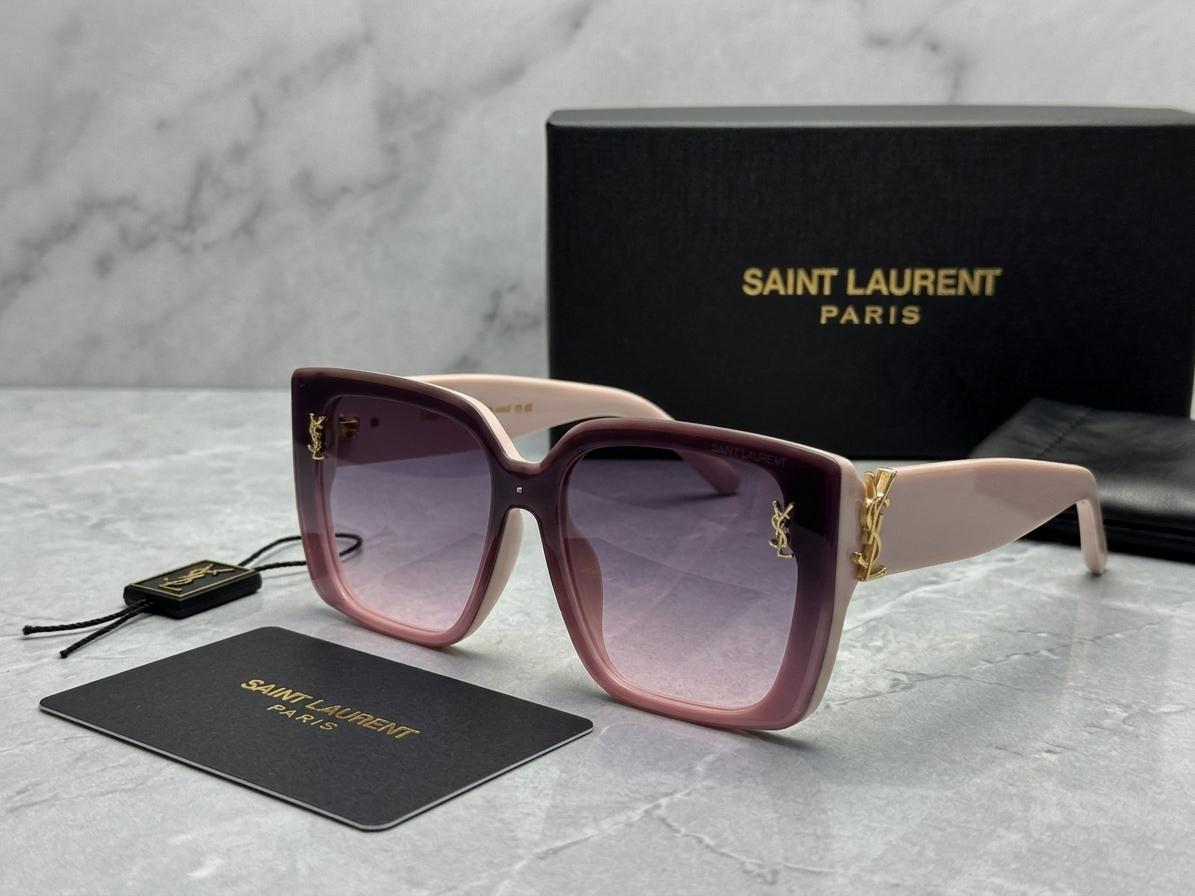 Saint Laurent Curved Square Sunglasses - 